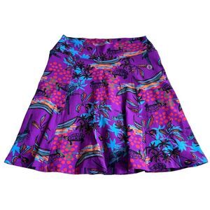 Dona Jo JoJo Women’s Skort Multicolor Tropical Sun Tennis Golf Skirt